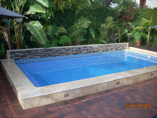 New fibreglass pool installation